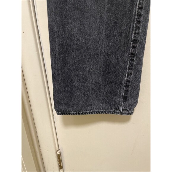 VTG 90s Levis 501 Jeans Mens 34x34 Black Straight Leg Button Fly USA Denim - Picture 10 of 14